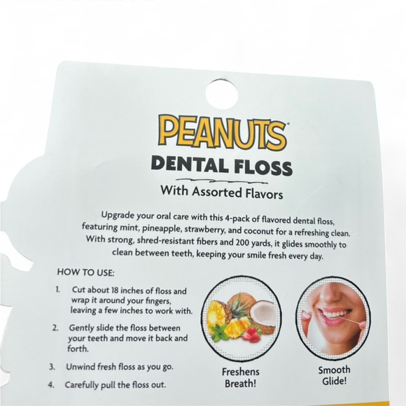 Peanuts Dental Floss Set of 4 - Picture 3 of 7